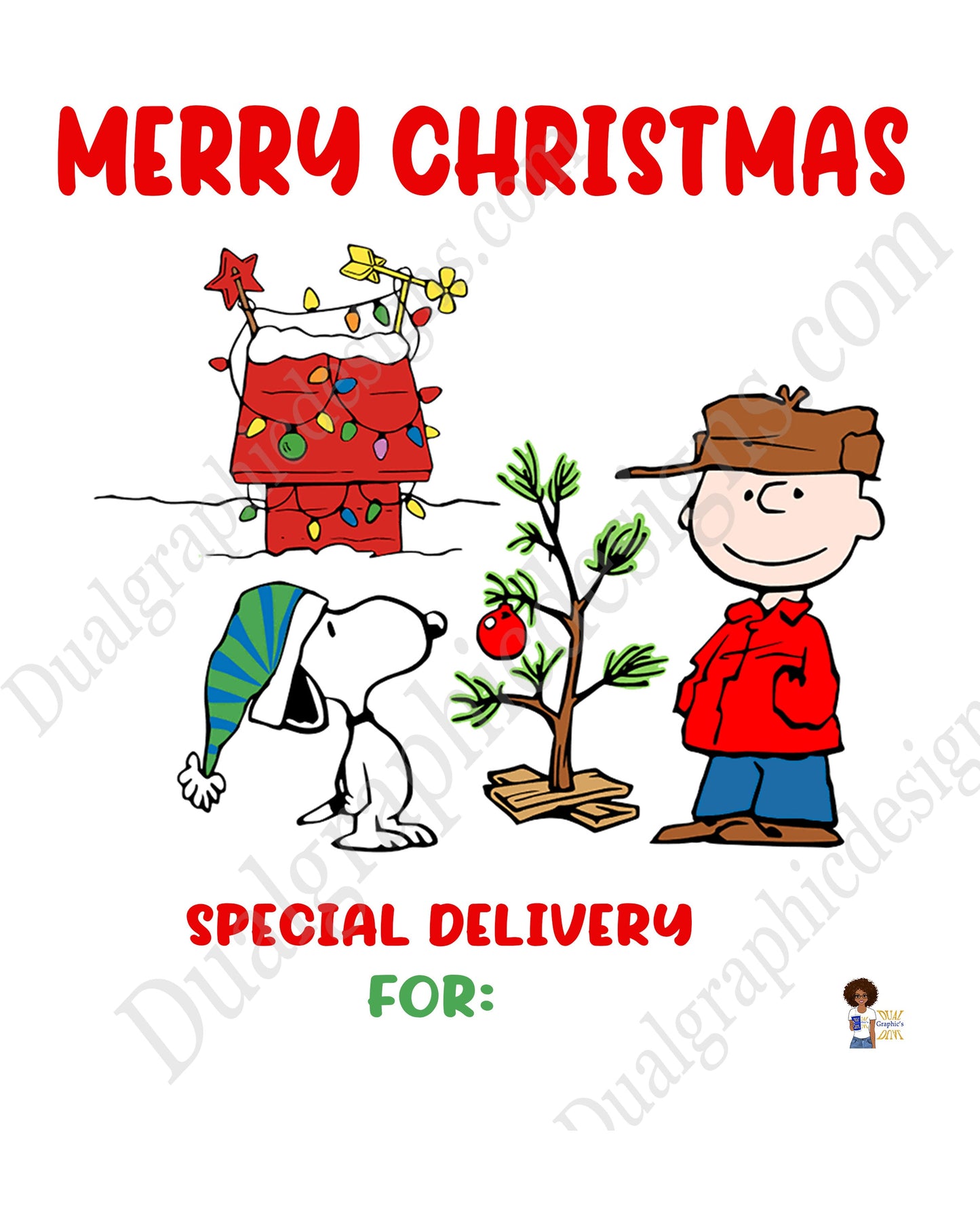 Charlie Brown Santa Sack Template