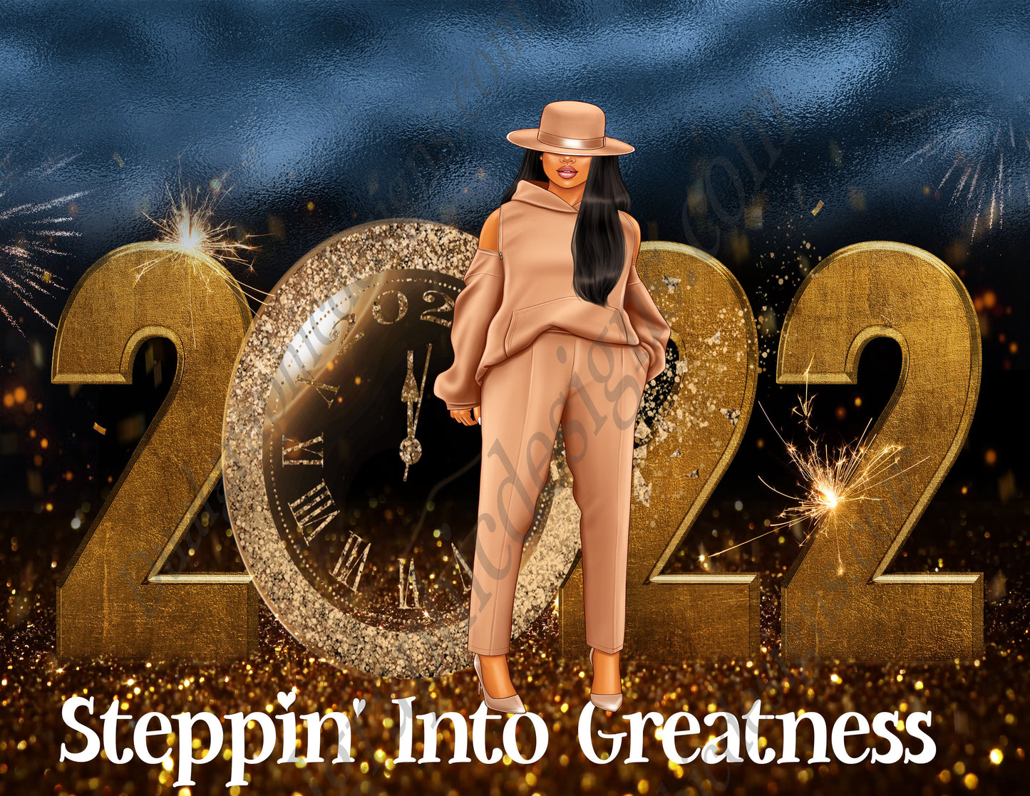 Steppin' Into Greatness Journal Cover/Tumbler file