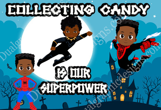 Boy Super Hero Halloween Template