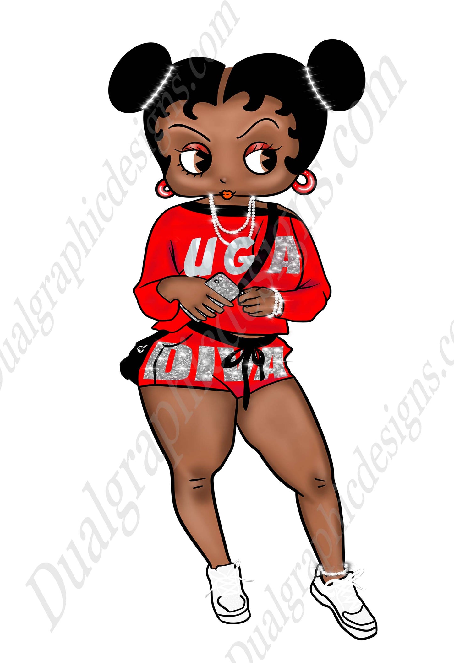 Betty Boop Football Template