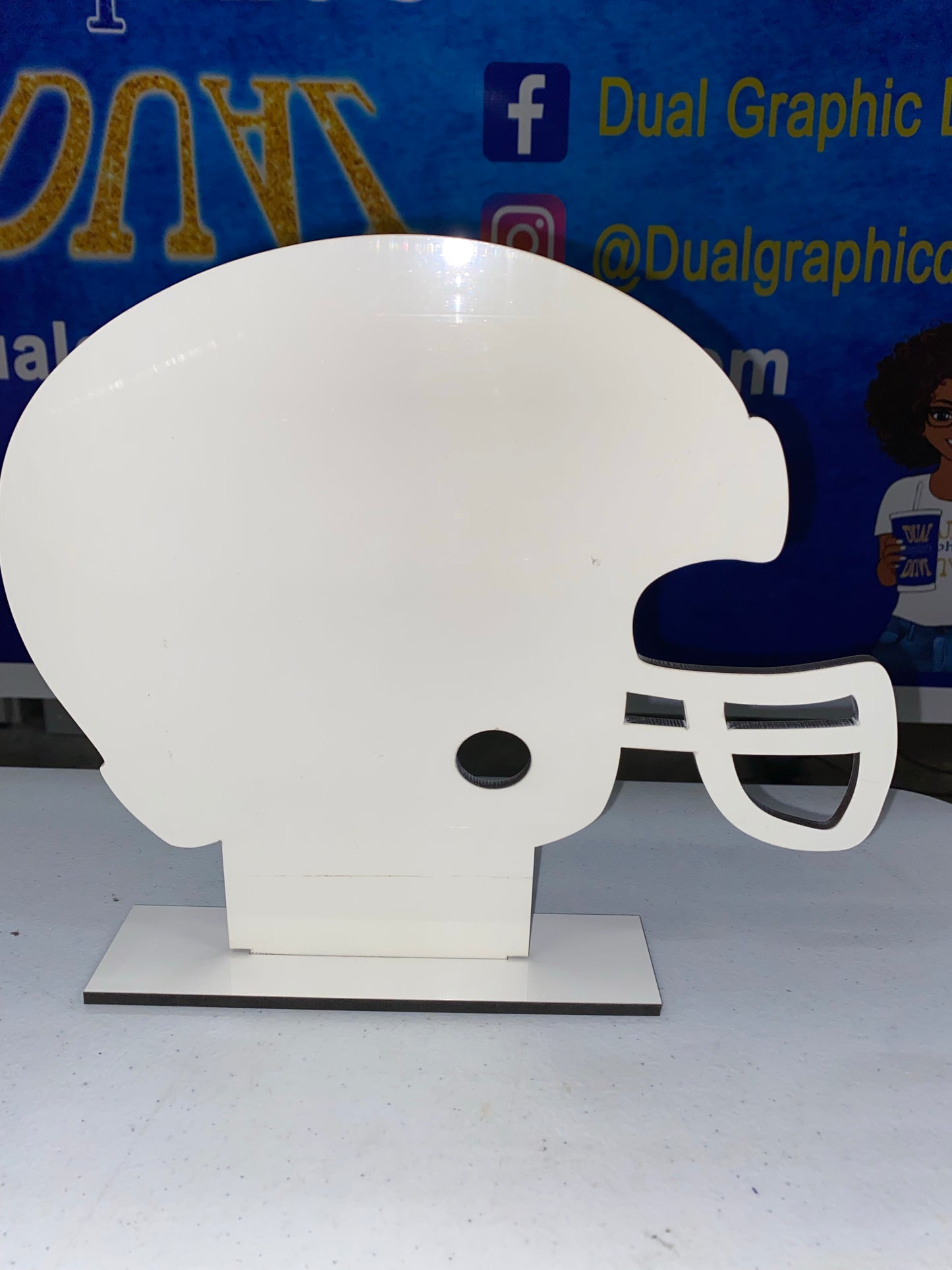 Sublimation Football Helmet Plaque