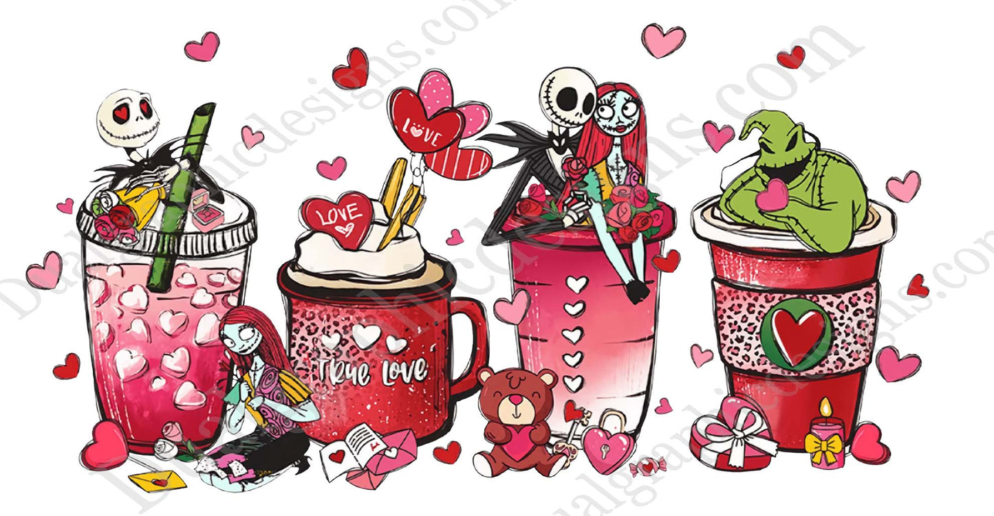 50 Valentines Adhesive Prints