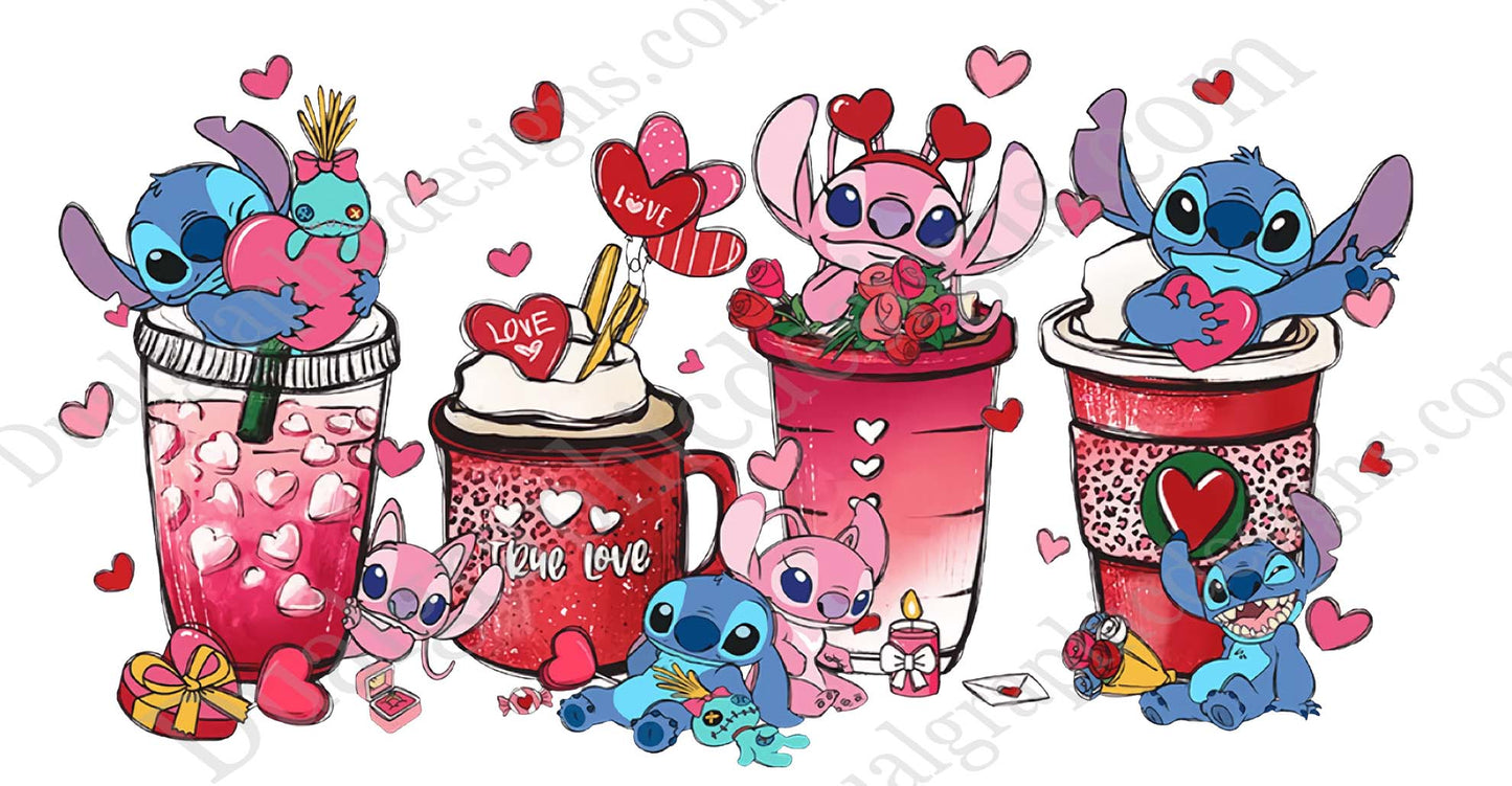 50 Valentines Adhesive Prints